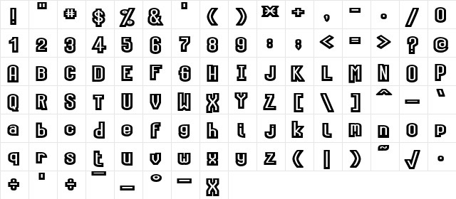 fatsos underwear Regular  glyph index