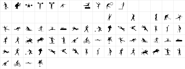 Porty Regular  glyph index