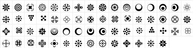 Circle Things 2 Normal  glyph index