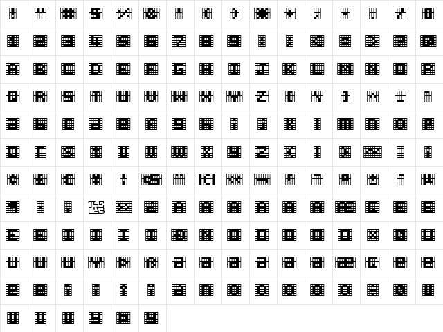 Pica Hole - MRT Regular  glyph index