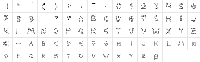 Milkdrops cold  glyph index