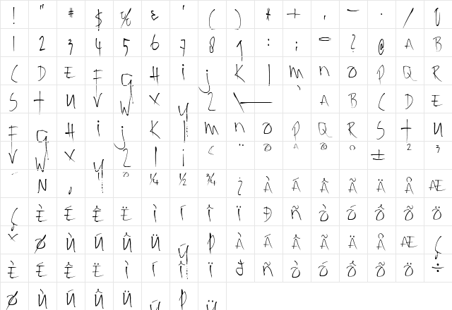 Kolkata Hotelroom Regular  glyph index