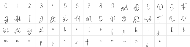 Homogenic Regular  glyph index