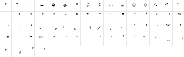 Elementary Medium  glyph index
