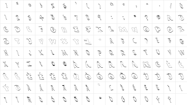 FZ UNIQUE 30 HOLLOW LEFTY Normal  glyph index