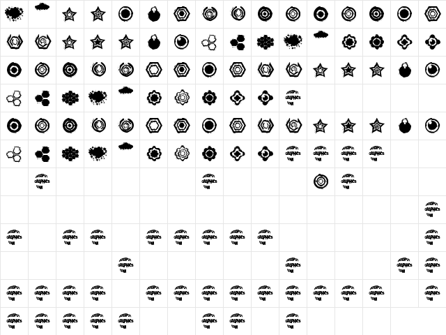 Formz Dingbatz 2 DSG Regular  glyph index