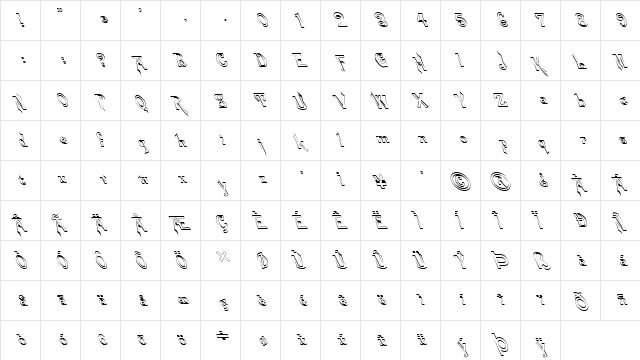 FZ JAZZY 21 HOLLOW LEFTY Normal  glyph index