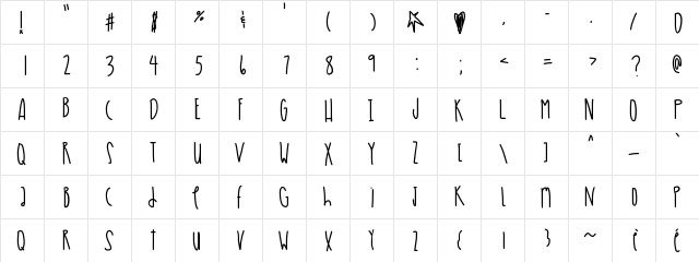 FishersWharf Medium  glyph index