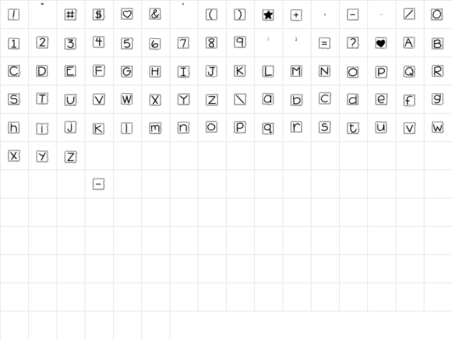 2Peas Ice Cubes 2Peas Ice Cubes  glyph index