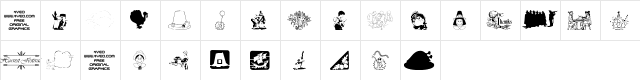 4YEOTHANKS Regular  glyph index