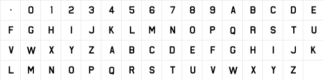 Federation Starfleet Hull 23rd Regular  glyph index