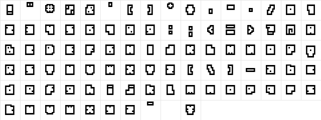 BM biscuit A9  glyph index