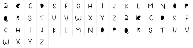 Santa Christmas Regular  glyph index