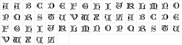 Folks PS Regular  glyph index