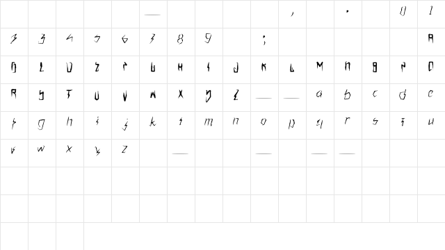PERLS Medium  glyph index