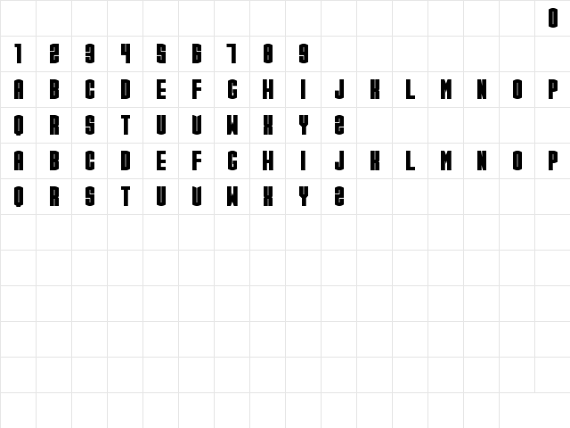 CGF Arch Reactor Regular  glyph index