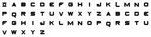 GREEN LANTERN MOVIE Regular  glyph index