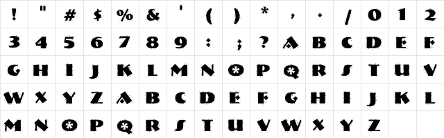 NervouzReich Rank  glyph index
