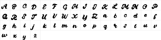 Quanty FREE Regular  glyph index