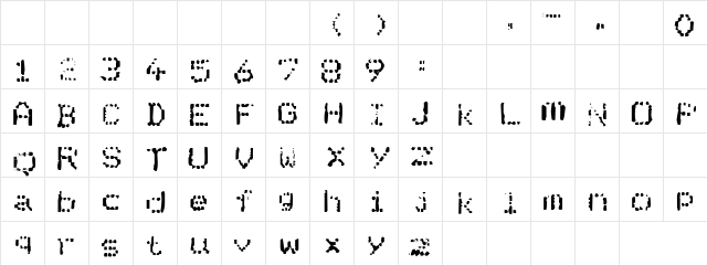 I am Monomer Regular  glyph index