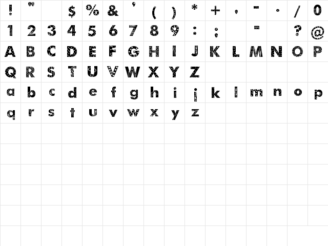 2Peas Class Act 2Peas Class Act  glyph index