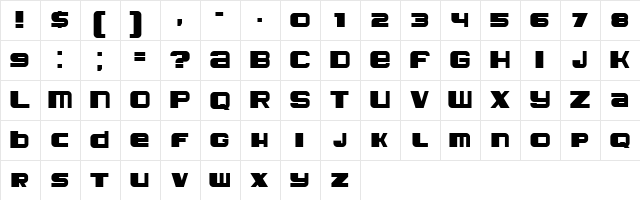 Leprosy Regular  glyph index