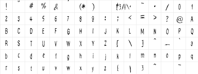Do Doodlewas created using FontCreator 6.5 from High-Logic.comdknqx Regular  glyph index