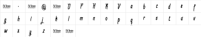 DHF Dexgraffiti Return Regular  glyph index