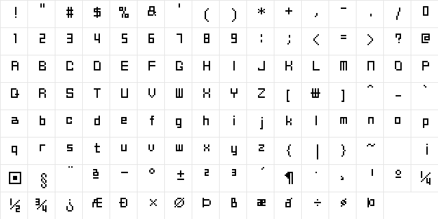 nontoxic_jalanche_2 Regular  glyph index