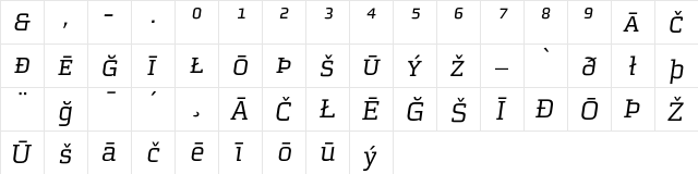 MorganAvec ItalicPi  glyph index