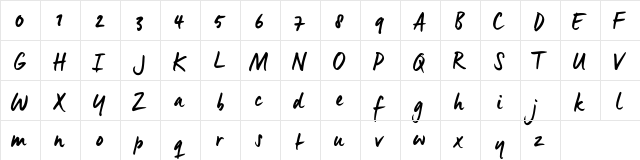 Manus Smooth_TRIAL Manus Smooth_TRIAL  glyph index