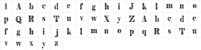 Pryma Demo  glyph index