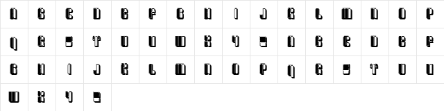 Tragedy Regular  glyph index