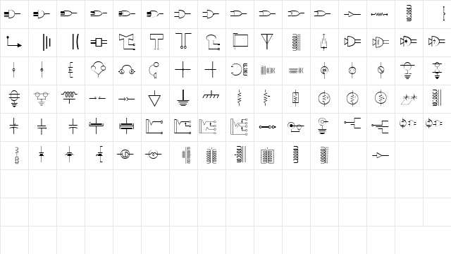 DexisDingbatsSixSSK Regular  glyph index