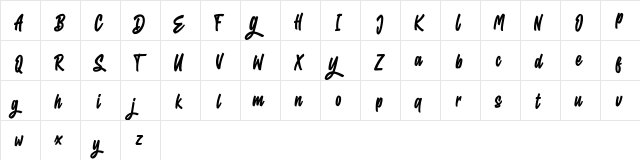 Eighties FREE Regular  glyph index