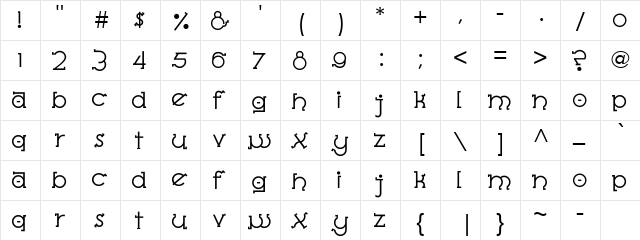 Almost Sanskrit Taj Light Regular  glyph index