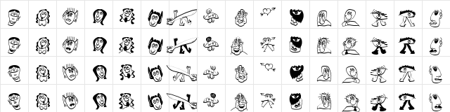 KarlasInterpreted Regular  glyph index