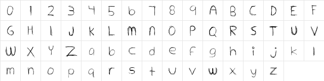Extrafine Regular  glyph index