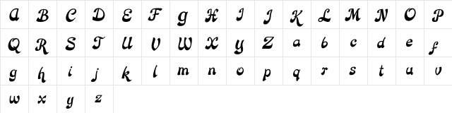 Rose Katrinah Italic Rose Katrinah Italic  glyph index