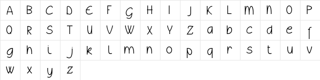 Wyllam Regular  glyph index