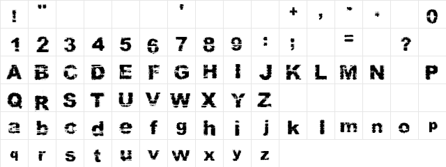 Kurlon Regular  glyph index