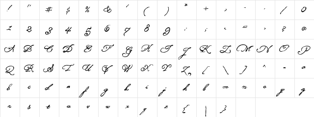 AL Savannah Regular  glyph index