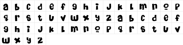 Massive HeadacheII Regular  glyph index