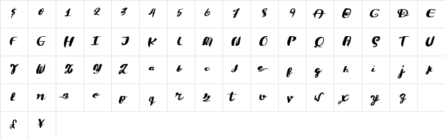 DivideConquer Regular  glyph index