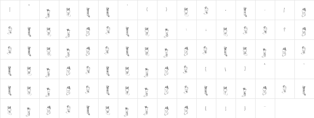 LDJ Stockings Regular  glyph index