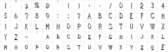 Cleaver's_Juvenia_Shadowed Normal  glyph index