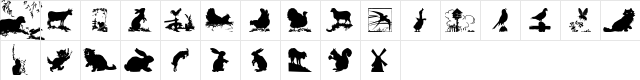 ryp_animal3 Regular  glyph index