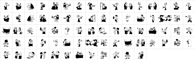 XmasGsuffa Regular  glyph index