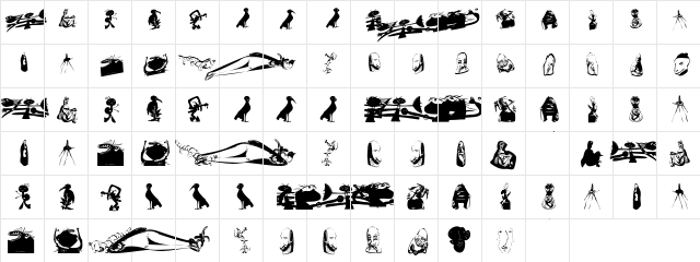 MArteFact Regular  glyph index