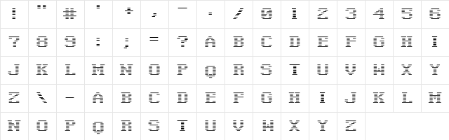 Negative Tuning Regular  glyph index